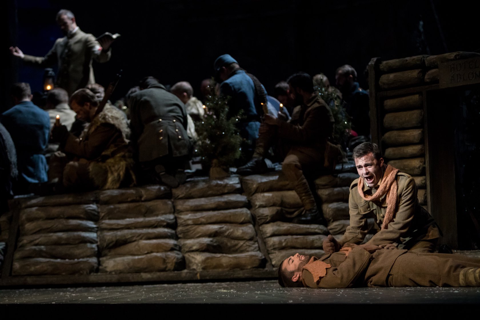 Christian Sanders as Jonathan Dale in Silent Night at Minnesota Opera